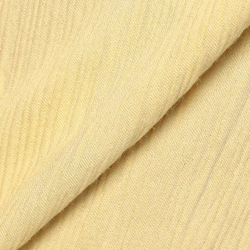 INCOTEX パイピングヘムワイドパンツ LIGHT YELLOW