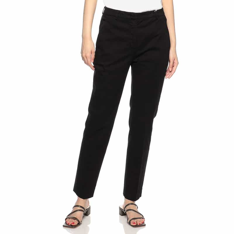 INCOTEX スリムパンツ “LEYRE" BLACK