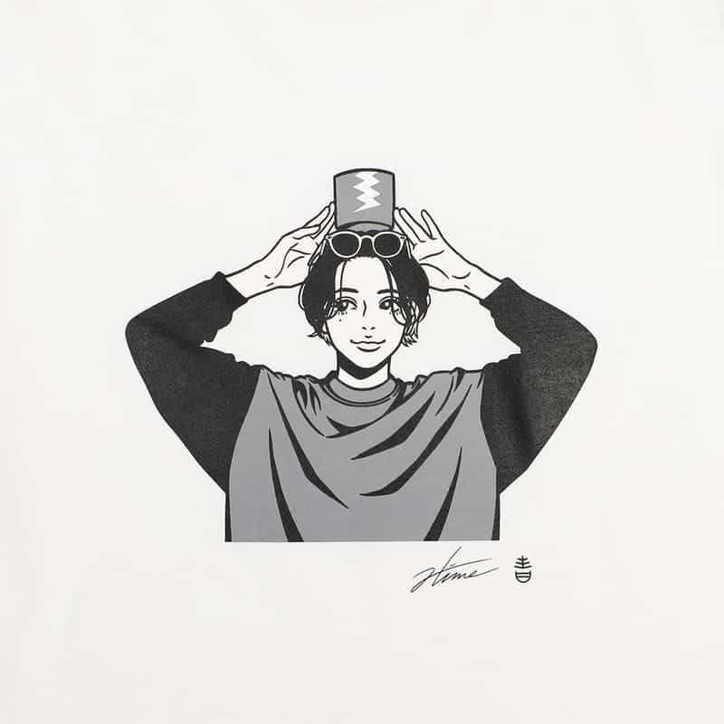 HIME x AOBOUZU バーニーズ ニューヨーク限定Hime × aobouzuコラボレートTシャツ WHITE