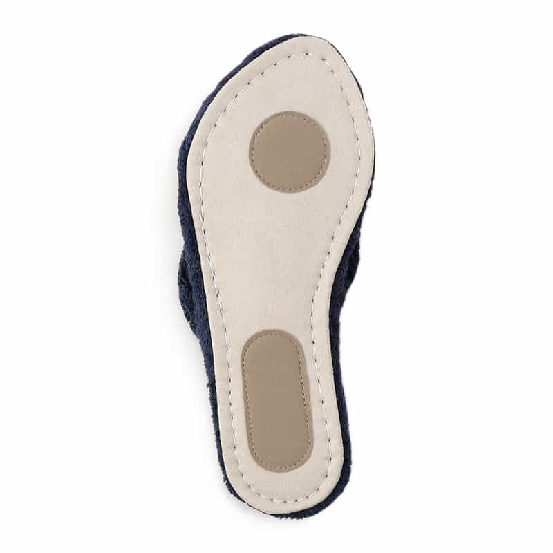 BARNEYS NEW YORK パイル トングルームシューズ （ウィメンズサイズ） NAVY