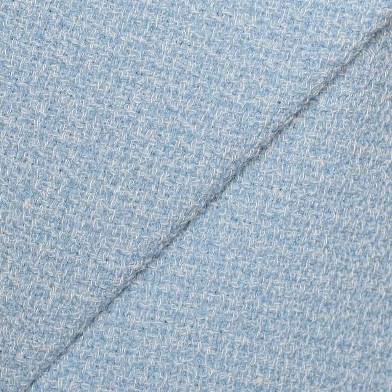 AKIKO OGAWA. セットアップツイード×オーガンジー コンビネーションドレス LIGHT BLUE