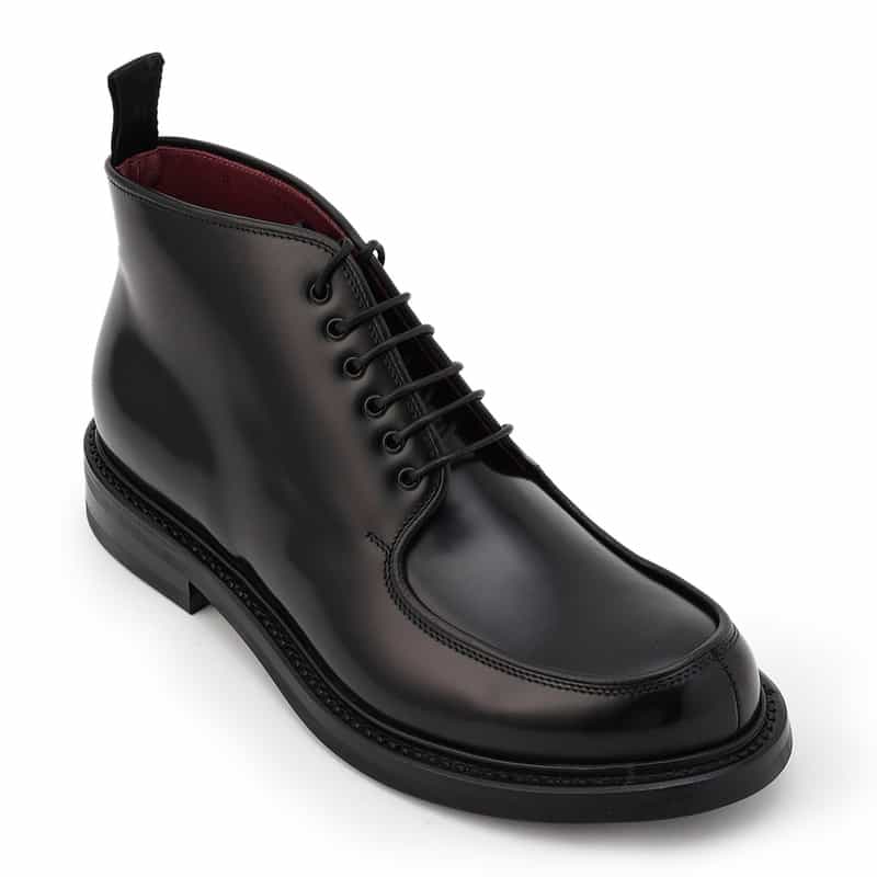 N.GW レースアップブーツ BLACK