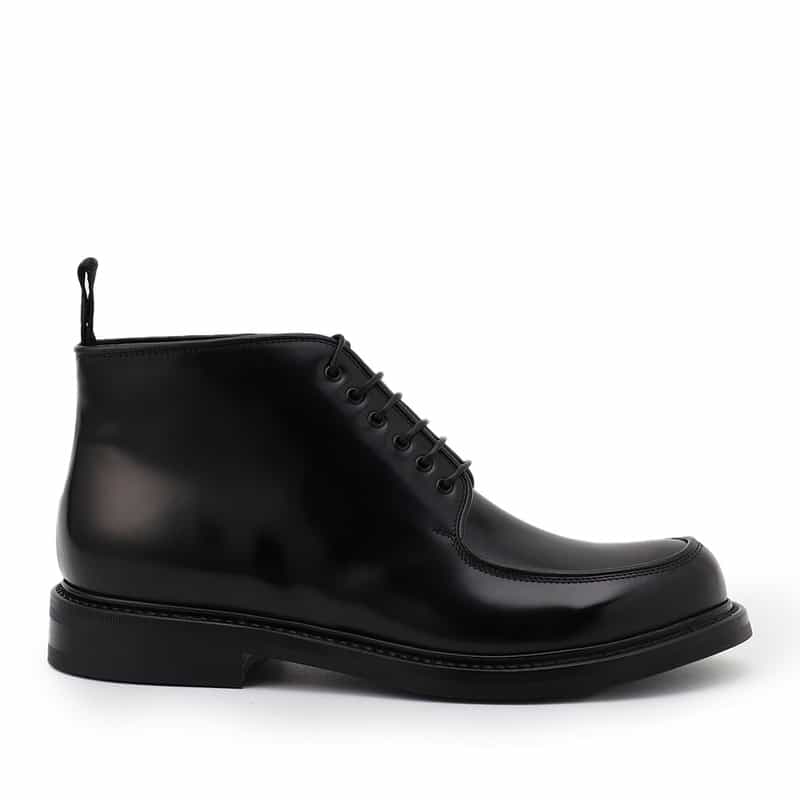 N.GW レースアップブーツ BLACK