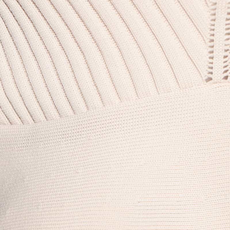 BARNEYS NEW YORK セットアップペプラムニットプルオーバー GRAY BEIGE