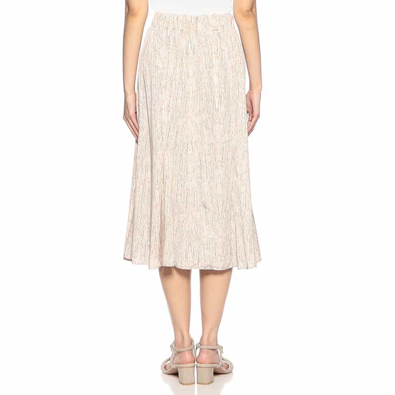 BARNEYS NEW YORK セットアップウォッシャブル プリントマーメイドスカート LIGHT PINK