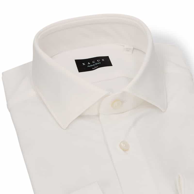 XACUS ドレスシャツ WHITE