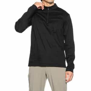 ハーフジップカットソー