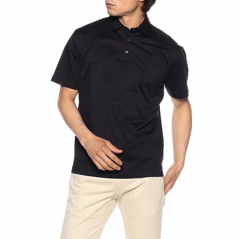 BARNEYS NEW YORK ポロシャツ （ALBINI社製オーガニックコットン使用） NAVY