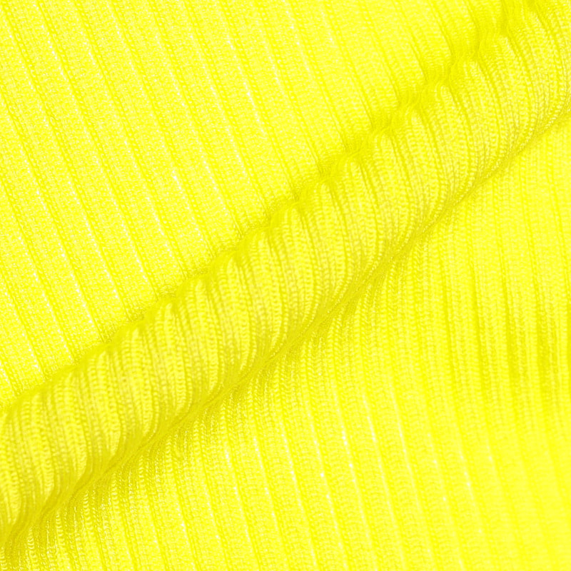 OSCALITO シルバートリムコットンリブタンクトップ YELLOW