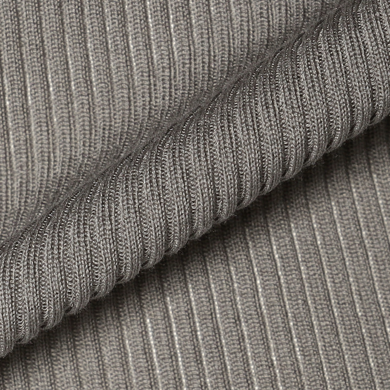 OSCALITO シルバートリムコットンリブタンクトップ GRAY