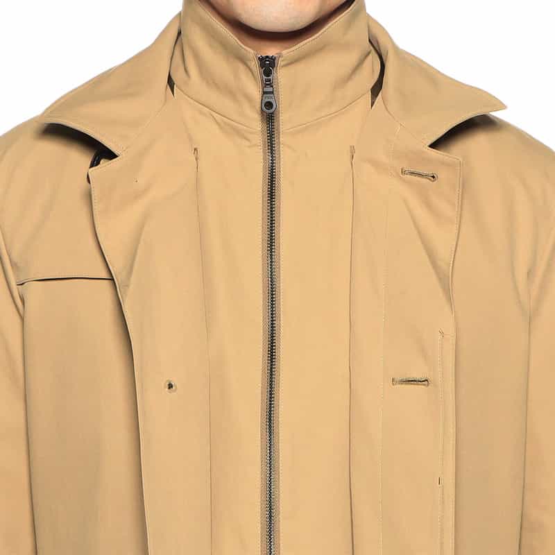 BARNEYS NEW YORK キルティングライナーシングルトレンチコート BEIGE