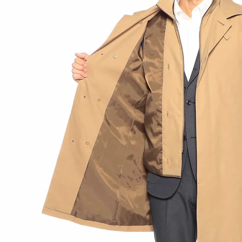 BARNEYS NEW YORK キルティングライナーシングルトレンチコート BEIGE