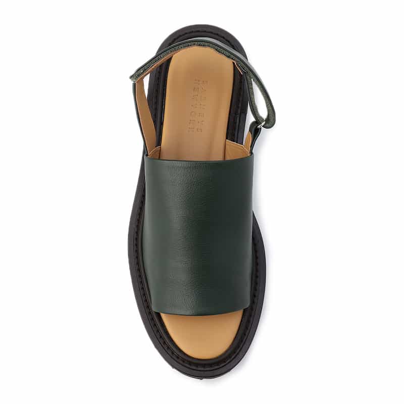 BARNEYS NEW YORK バックスリングサボサンダル GREEN