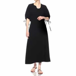 バーニーズニューヨーク　ロングワンピース　濃紺　美品 BARNEYS NEW YORK（バーニーズ ニューヨーク）フィット&フレア