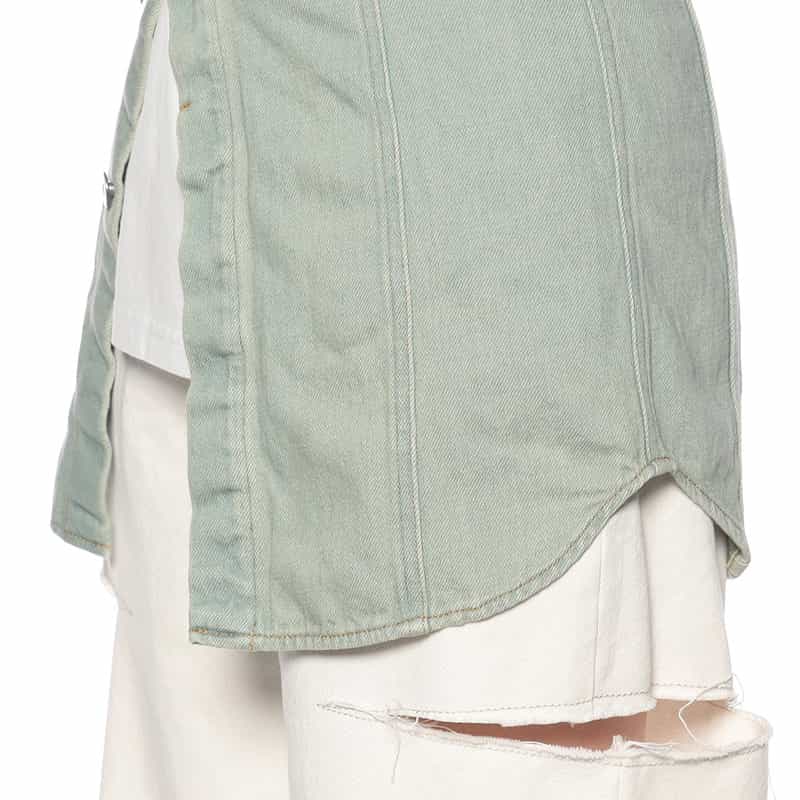 KANAKO SAKAI デニムシャツ LIGHT BLUE