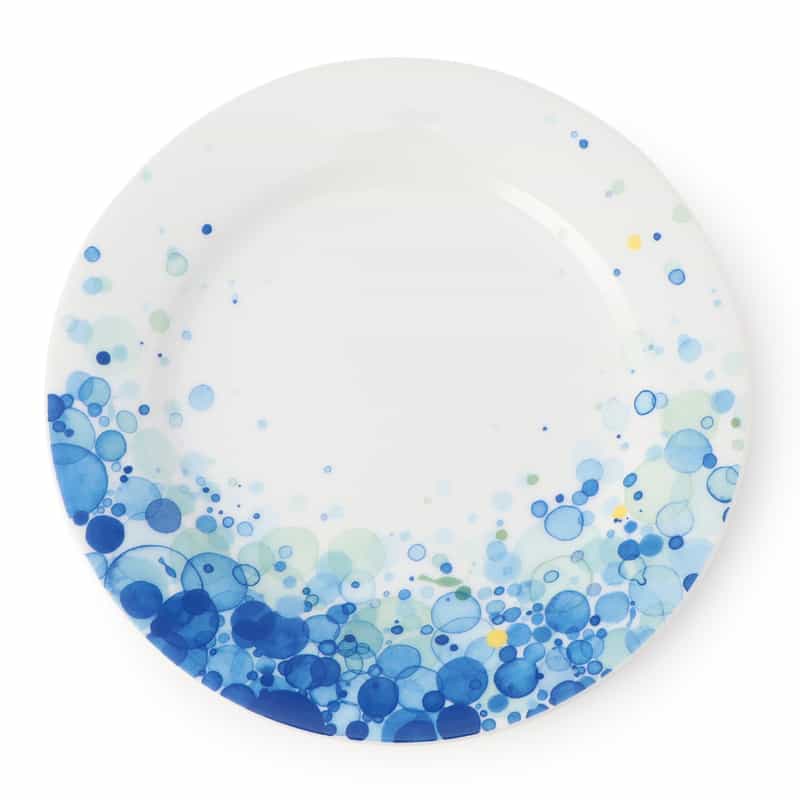 BARNEYS NEW YORK プレート “LEAVES&WAVE" 2枚セット GREEN BLUE