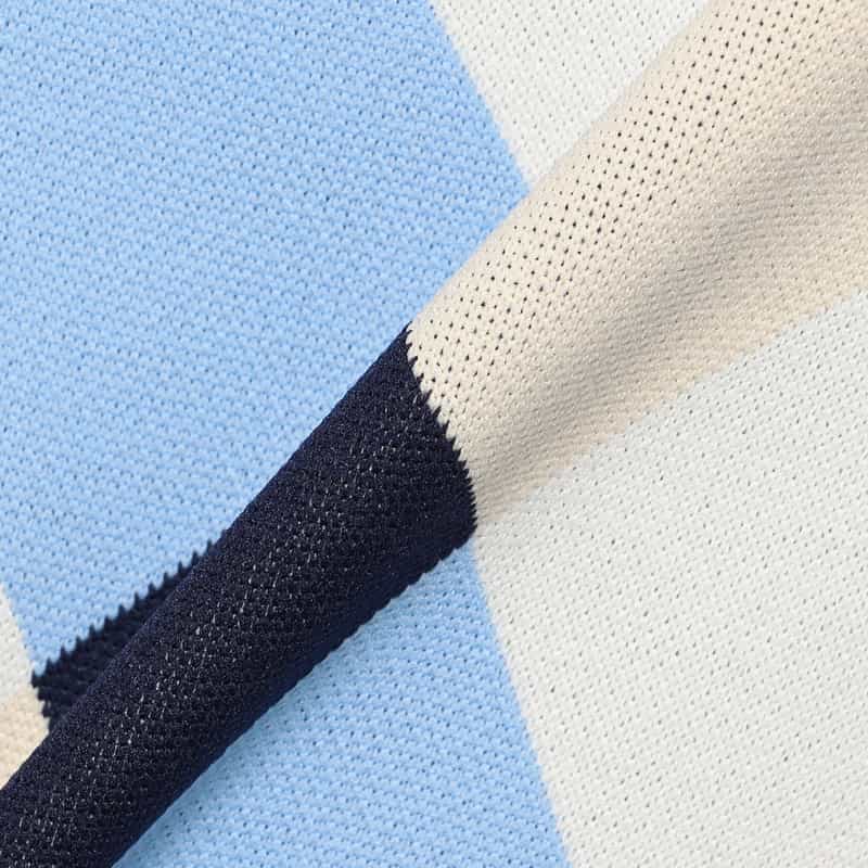 BARNEYS NEW YORK ウォッシャブル ダイヤ柄ニットプルオーバー NAVY