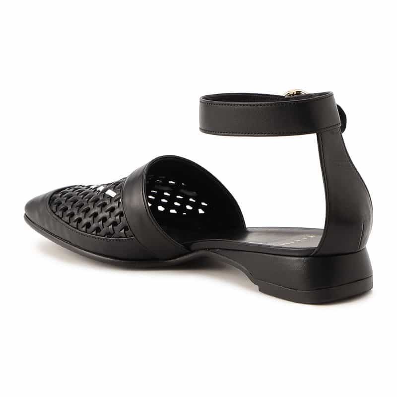 KATIM アンクルストラップエスパドリーユ BLACK