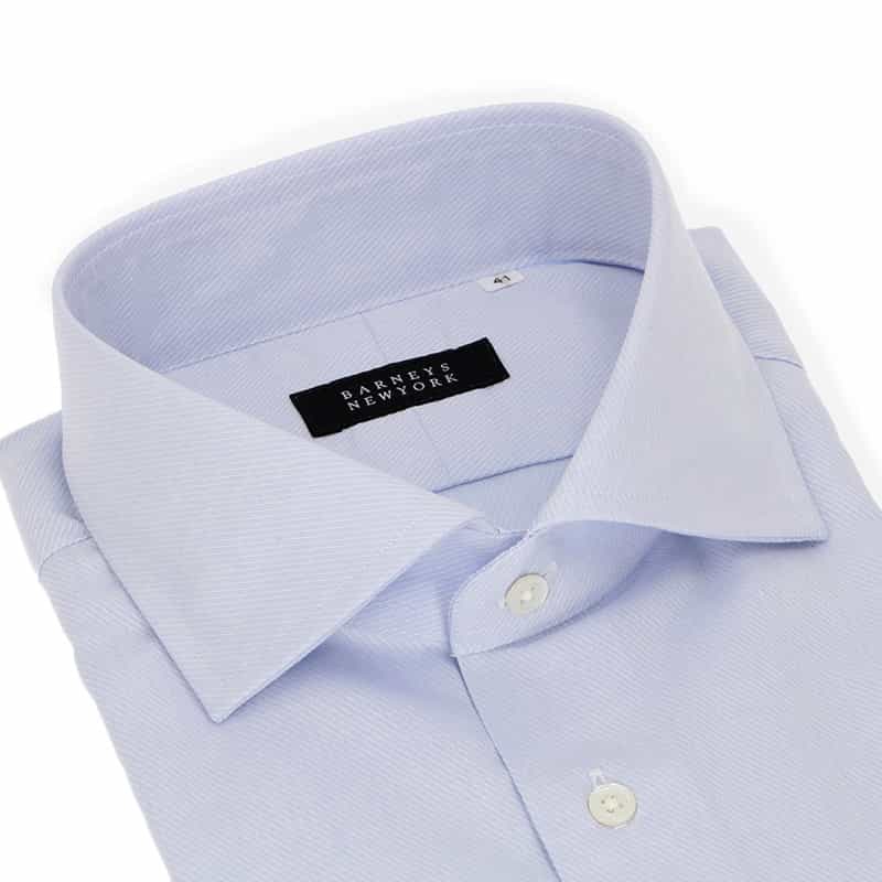 BARNEYS NEW YORK イージーケア半袖ドレスシャツ LIGHT BLUE