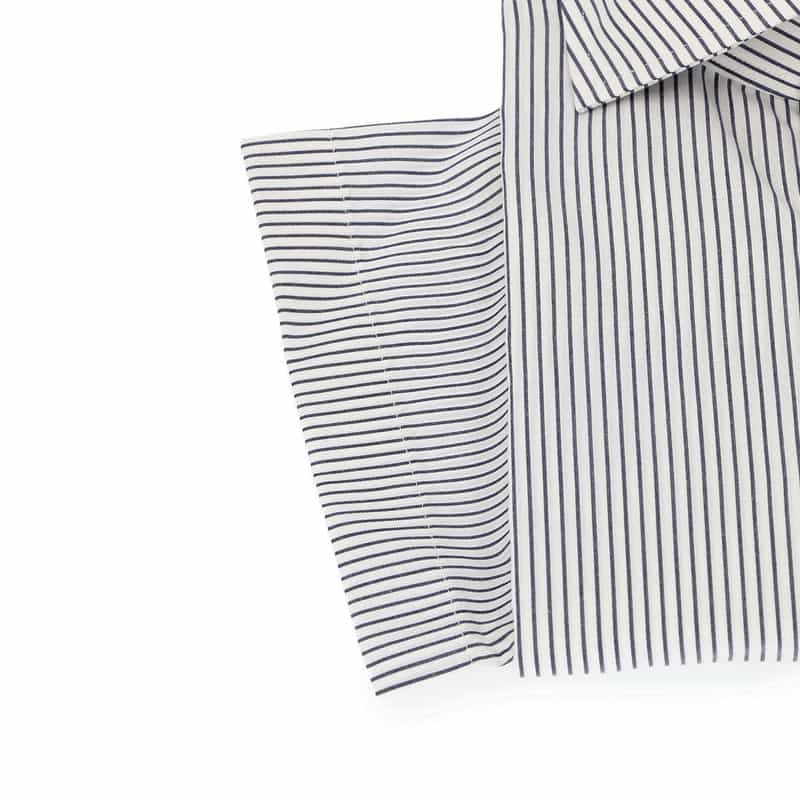 BARNEYS NEW YORK イージーケア半袖ドレスシャツ NAVY