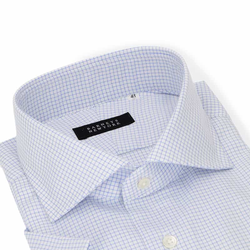 BARNEYS NEW YORK イージーケア半袖ドレスシャツ LIGHT BLUE