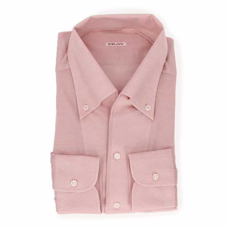 FRAY ジャージードレスシャツ PINK