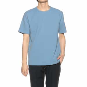 タック編みクルーネックTシャツ