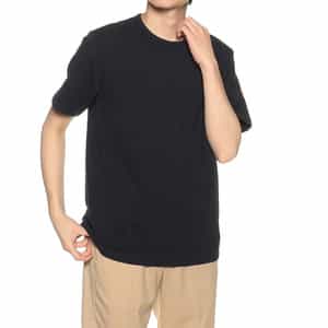 タック編みクルーネックTシャツ