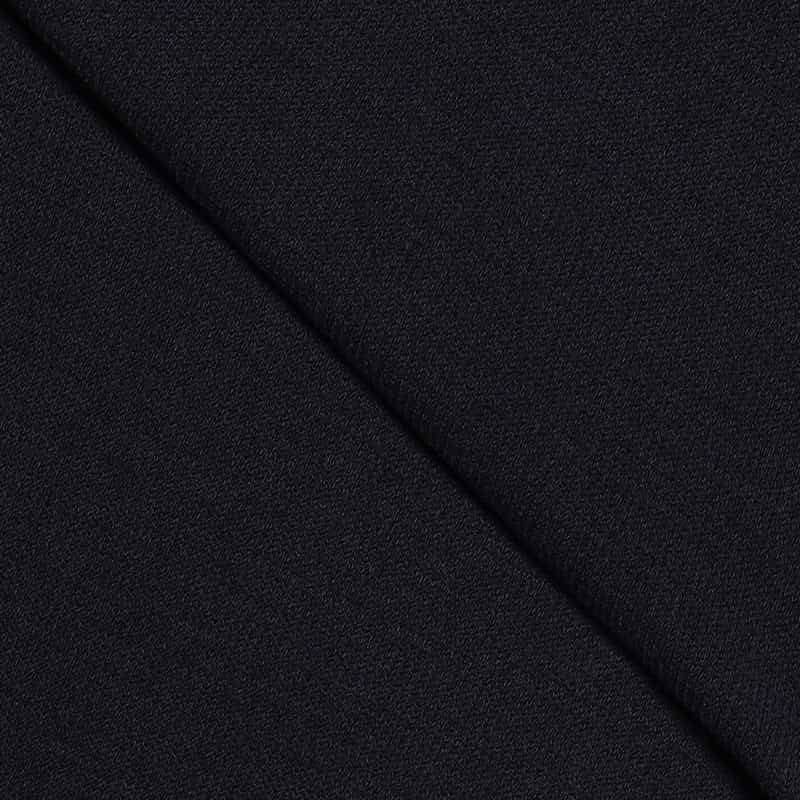 BARNEYS NEW YORK タック編みクルーネックTシャツ NAVY