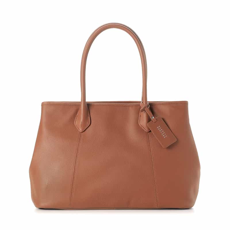 BARNEYS NEW YORK レザートートバッグ（M） BROWN