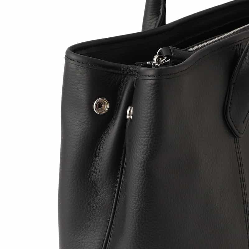 BARNEYS NEW YORK レザートートバッグ(M) BLACK