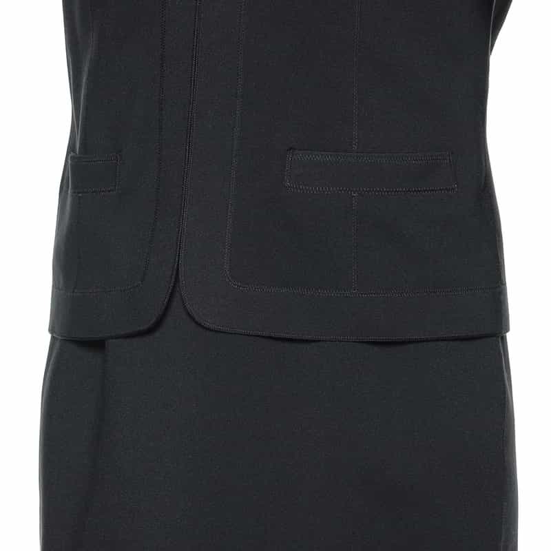 BARNEYS NEW YORK セットアップインコードロックノーカラージャケット NAVY