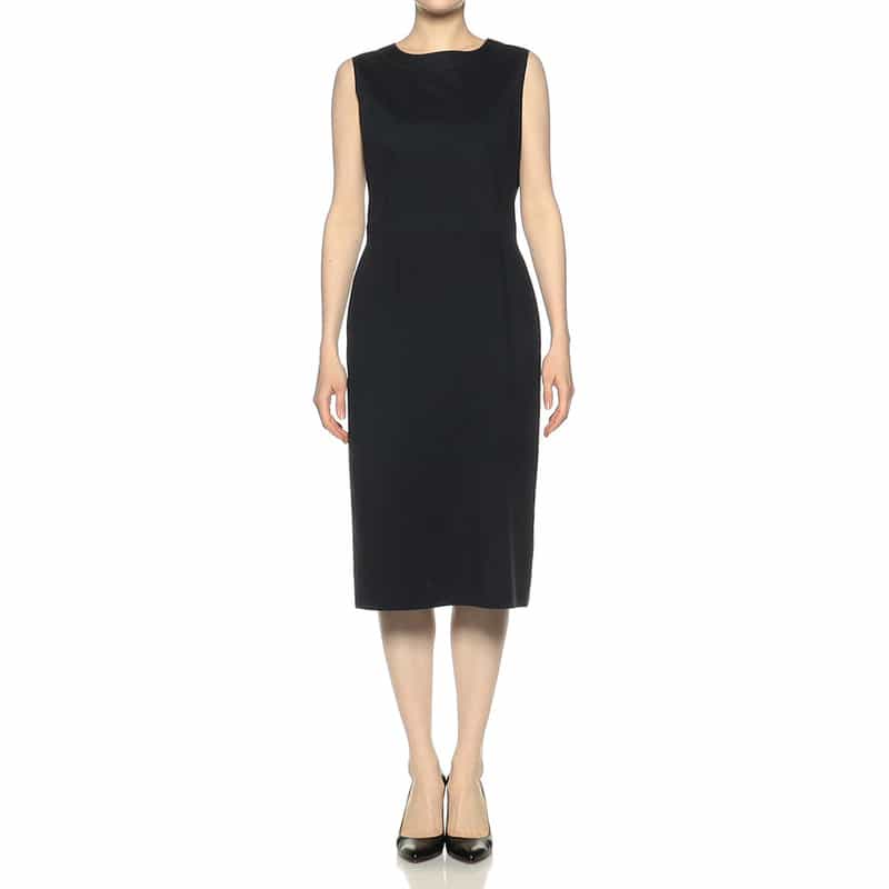 BARNEYS NEW YORK セットアップインコードロックノースリーブドレス NAVY