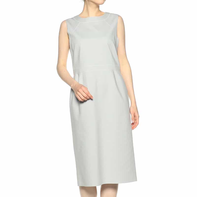 BARNEYS NEW YORK セットアップインコードロックノースリーブドレス LIGHT GRAY
