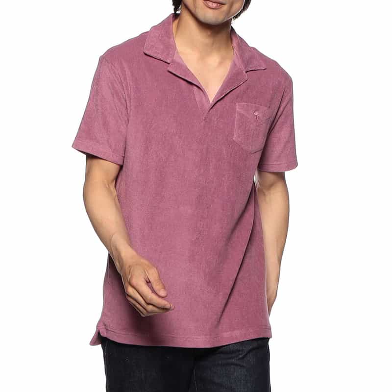 OAS パイルポロシャツ LIGHT PINK