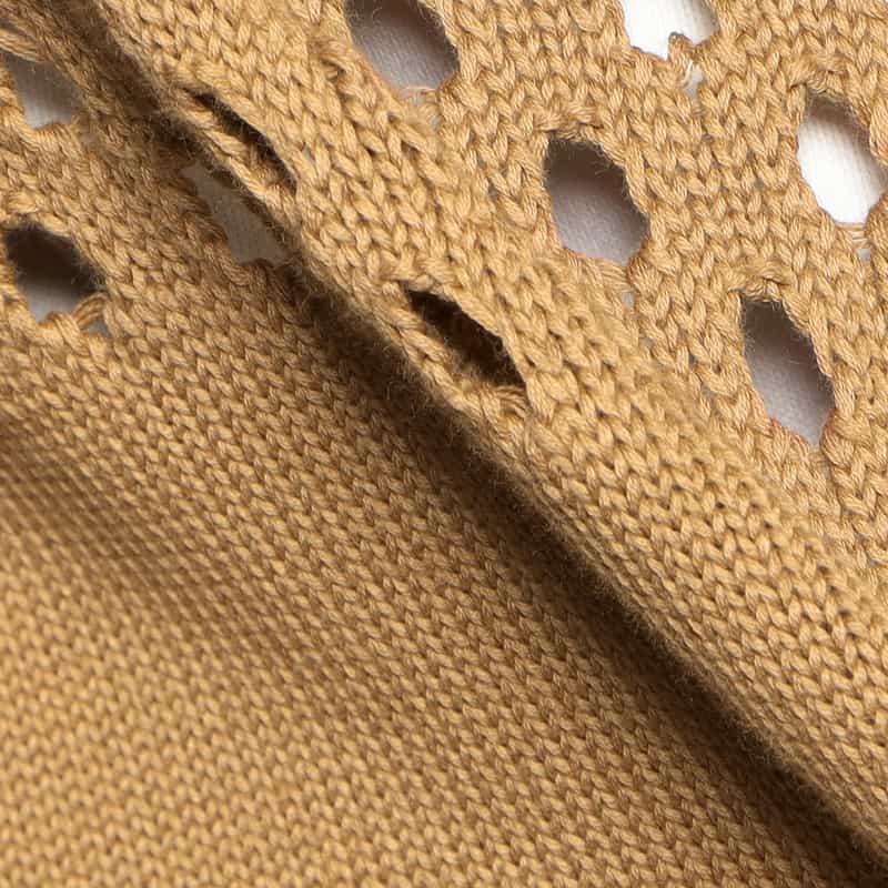 BARNEYS NEW YORK メッシュ切替ニットポロシャツ BEIGE