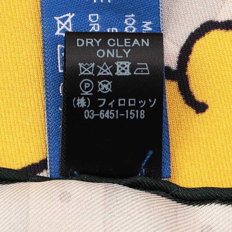 DIEFFE KINLOCH シルクスカーフ LIGHT GRAY