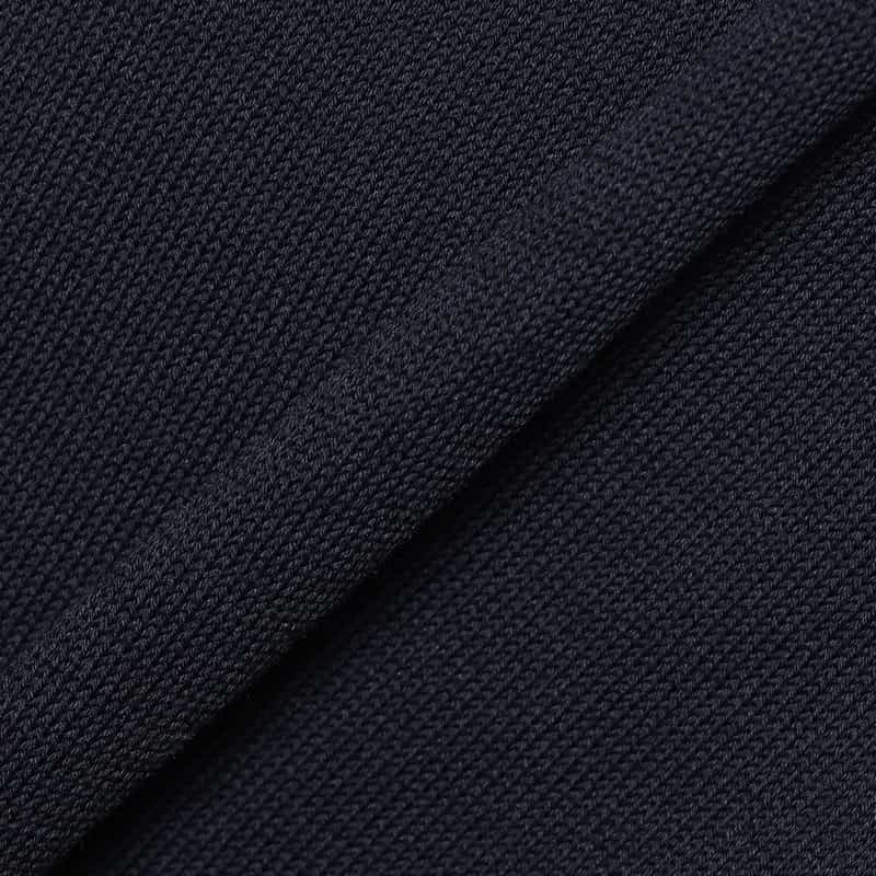 BARNEYS NEW YORK ウォッシャブルコットンクルーネックニットカーディガン DARK NAVY