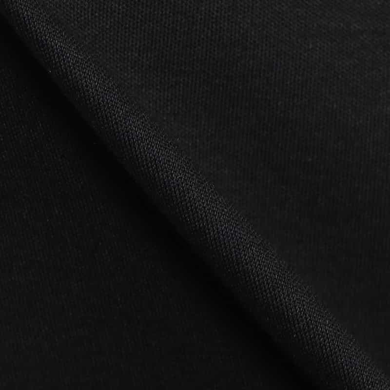 BARNEYS NEW YORK ラインニットTシャツ (ALBINI社製コットン使用) BLACK