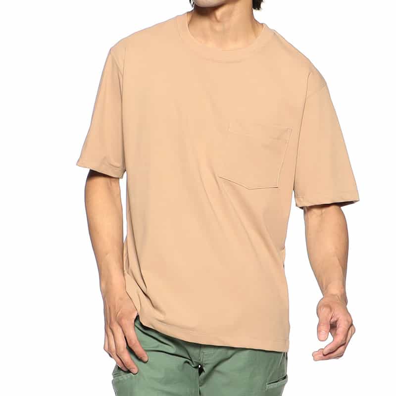 BARNEYS NEW YORK リラックスフィットポケットTシャツ BEIGE