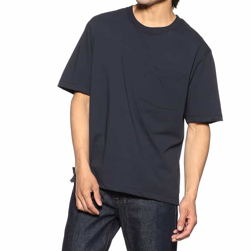 BARNEYS NEW YORK リラックスフィットポケットTシャツ NAVY