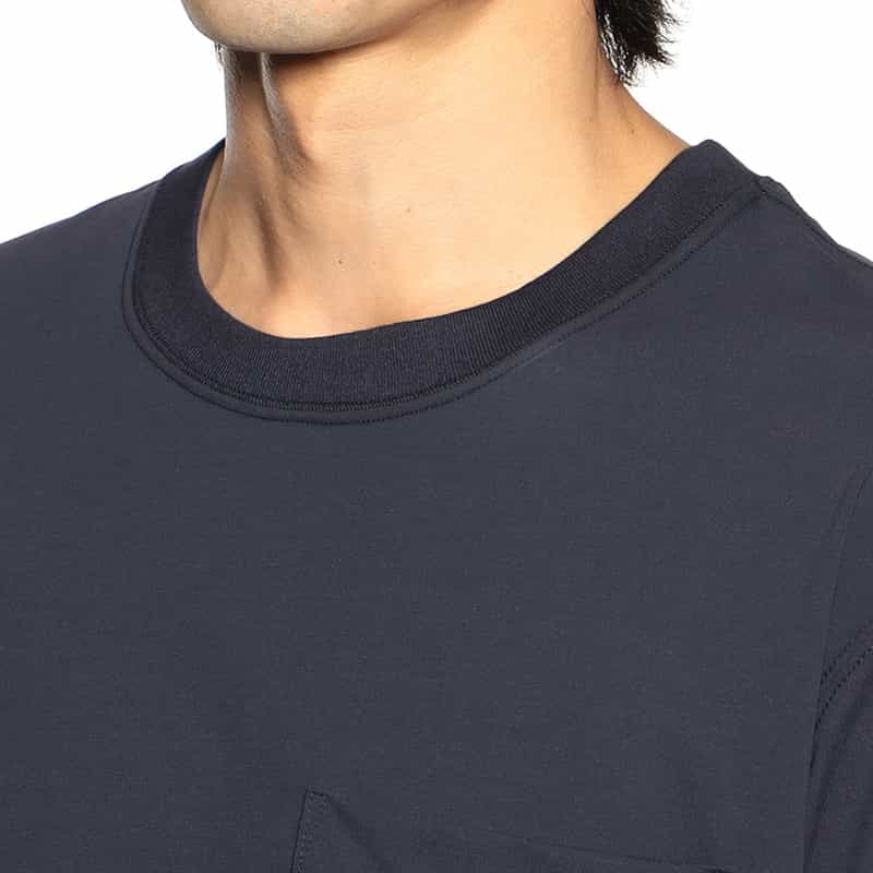 BARNEYS NEW YORK リラックスフィットポケットTシャツ NAVY