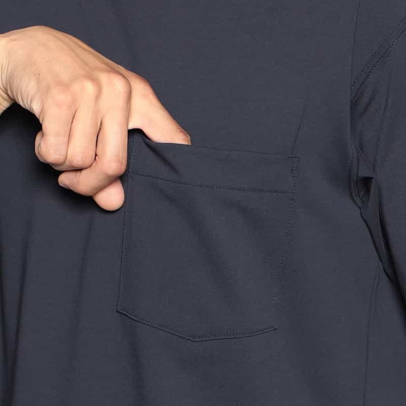 BARNEYS NEW YORK リラックスフィットポケットTシャツ NAVY