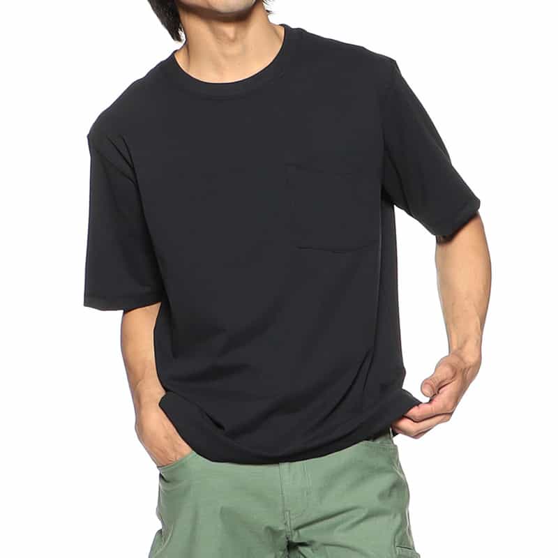 BARNEYS NEW YORK リラックスフィットポケットTシャツ BLACK