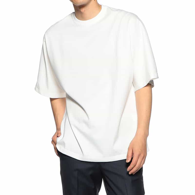 BARNEYS NEW YORK ビッグサイズドルマンスリーブTシャツ WHITE