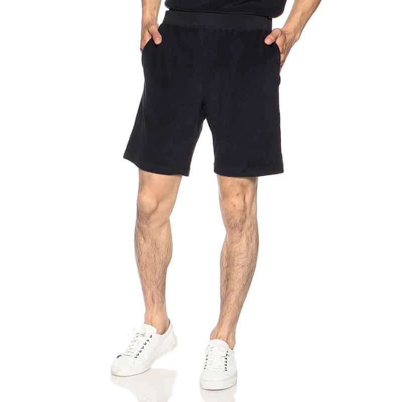 BARNEYS NEW YORK セットアップパイルショーツ NAVY