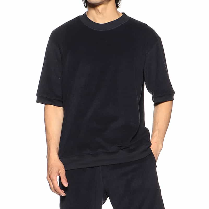 BARNEYS NEW YORK セットアップパイルカットソー NAVY