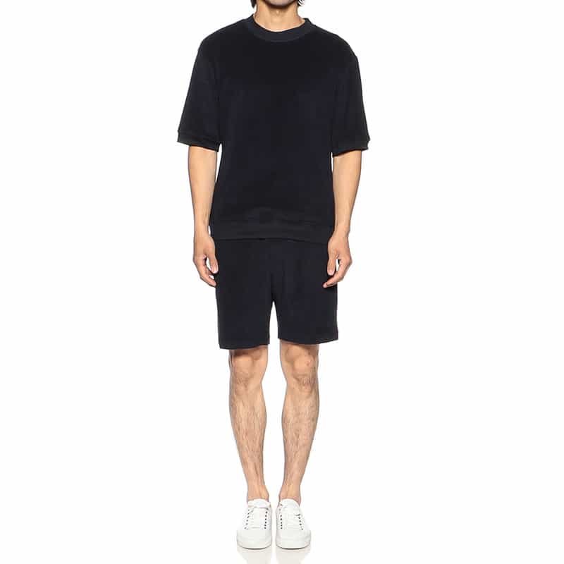 BARNEYS NEW YORK セットアップパイルカットソー NAVY