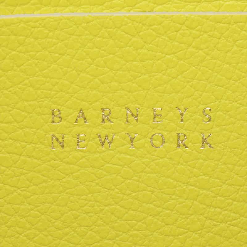 BARNEYS NEW YORK 縦型レザートートバッグ YELLOW