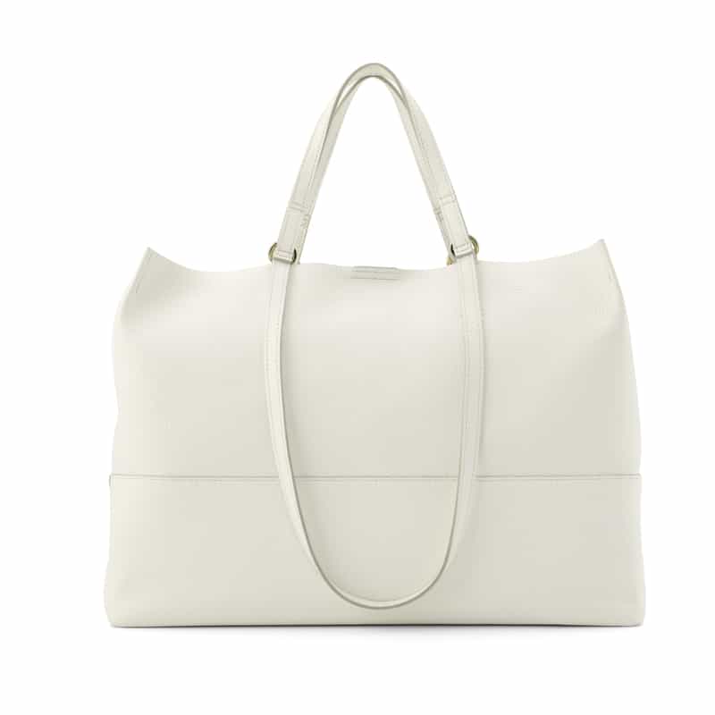 BARNEYS NEW YORK 横型レザートートバッグ OFF WHITE